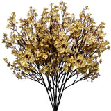 Mandys 6 Bundles Artificial Gold Baby’s Breath Flowers