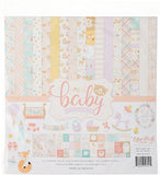 ECHO PARK PAPER COMPANY Echo Park Collection Kit 12X12Hello Baby Girl, Pink, Teal, Yellow, Purple, Orange 12 Count