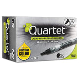 Quartet 50012M EnduraGlide Dry Erase Markers, Black, DozenQRT50012M