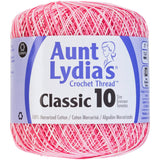 Aunt LydiaS Classic Crochet Thread Size 10Shades Of Pink