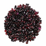 Garnet Pre Drilled Crystal Crushed Chips Beads for Bracelets Making, DIY Handmade Natural Healing Crystals (25 Inch Strand)