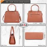 Adisa Gold Square Handbag Shoulder Bag For Women And Girls With Sling Belt (Ad4081-Tan),Tan,,B0DSJ3YYLX
