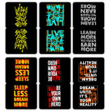 woopme Set of 6 Magnetic Live Fast Fight Hard Bookmark for Book Lovers Readers Students Gift Magnetic Page Clips Folding