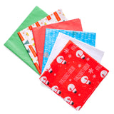 50 Christmas Tissue Paper Sheets - 20x20 Inch, Red, White, Green & Printed Holiday Tissue Paper for Xmas Wrapping, Gift Bags & C