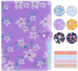 Flower Series Expanding File FolderPurple