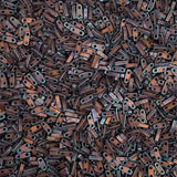 Miyuki Quarter Tila Beads - 2 Hole, 5x1.2x1.9 mm, 5 Grams Glass Beads Matte Dark Raspberry (QTL2005)