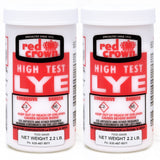 The Boyer Lye for Soap Making, Sodium Hydroxide Pure High Test Lye Food Grade, Caustic Soda, Drain Cleaner and Clog Remover, 2 P