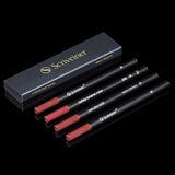 Scriveiner Rollerball Refill Black Medium - 4 Rollerball Refills Designed for Scriveiner Pens - Safety Ceramic Non Dry Roller Pe