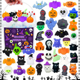 Halloween Party Favors, 120Pcs Squishies Toys for Kids, Mochi Squishy Bulk, Kawaii Mini Squeeze Toys for Halloween Treat, Goodie
