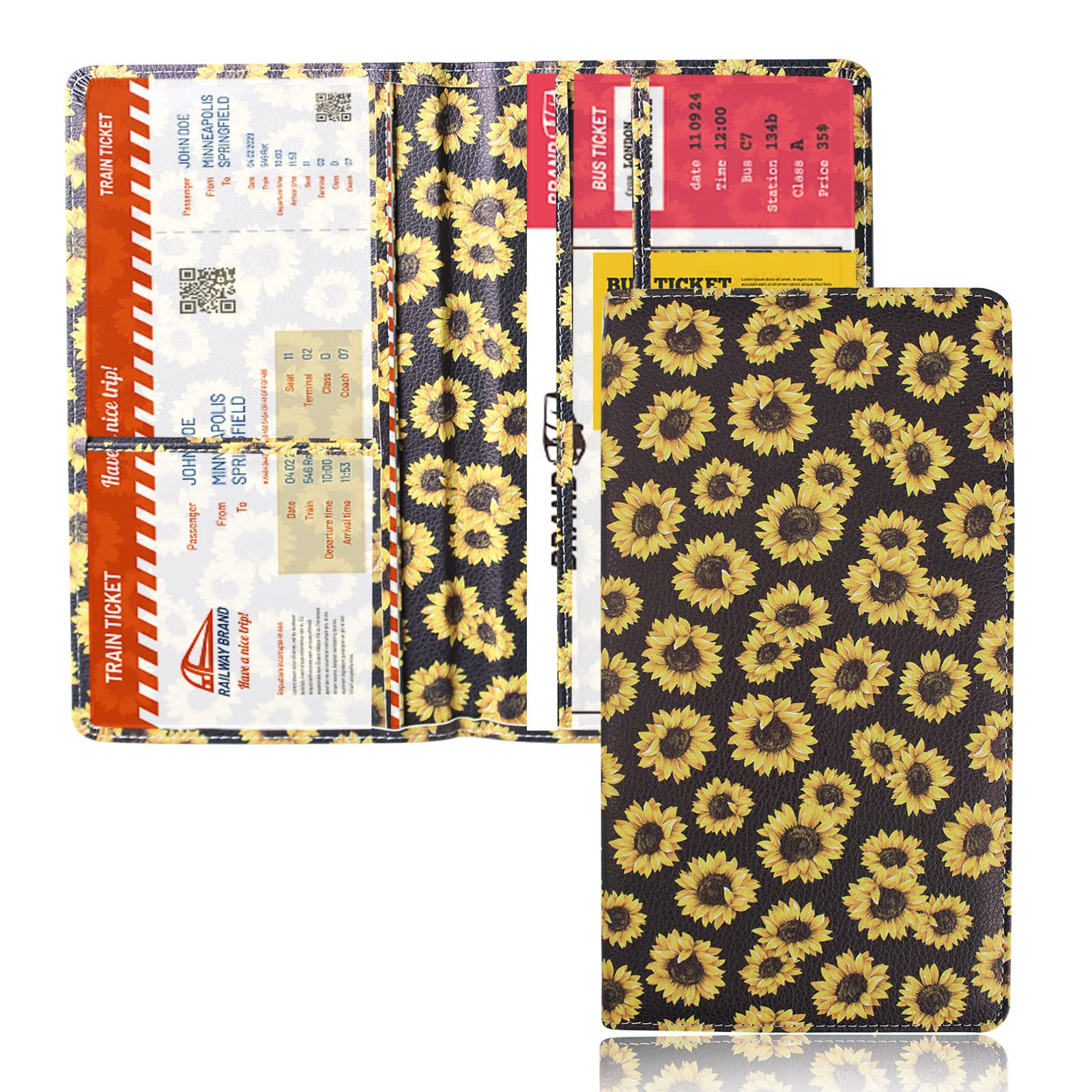 Car Registration and Insurance Card Holder - Leather Vehicle Glove Box Automobile Documents Paperwork Wallet Case Organizer for 