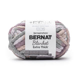 Bernat Blanket Extra Thick Purple Smoke Yarn - 1 Pack of 21.12oz/598.74g - 100% Polyester - #7 Jumbo - 72 Yards for Knitting, Cr