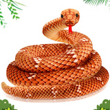Hiboom Giant Snake Plush 110 Inch Large Stuffed Animal Realistic Stuffed Lifelike Snake Toy Gifts for Birthday Party Decoration 