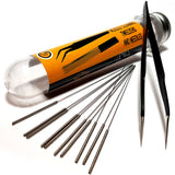 3D Printer Nozzle Cleaning Kit - 0.4mm Needles and Tweezers Toolkit - Stainless Steel Nozzle Cleaning Tool Kit - Alternative for