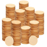 Coopay 600 Pieces Unfinished Wood Circle Natural Round Wood Disc Slices Wooden Cutouts Ornaments for DIY Crafts, Painting, Weddi