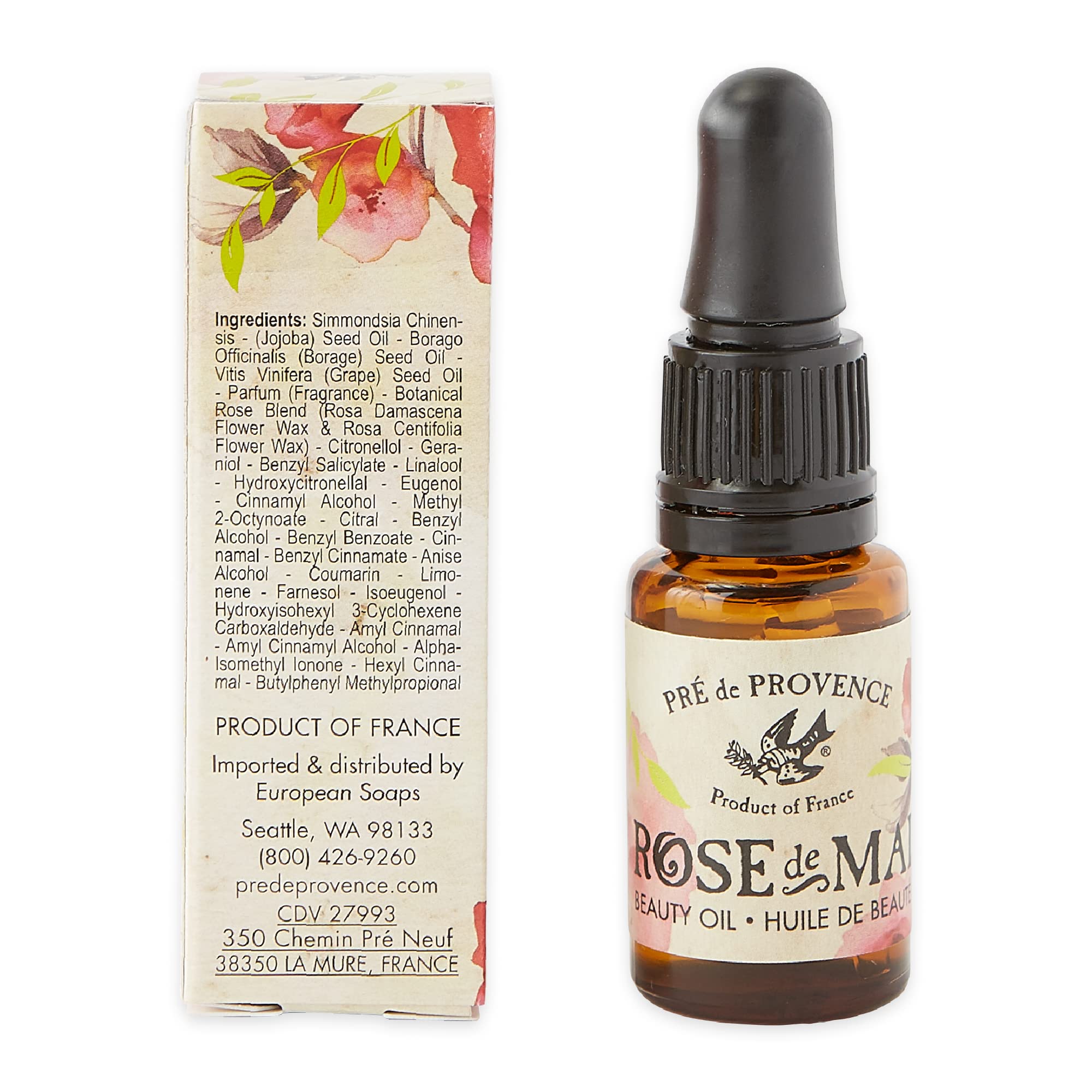 Pre De Provence Rose De Mai Collection Nourishing & Hydrating, Body Oil, 15Ml