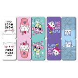 woopme Set of 5 Magnetic More Hugs Please Bookmark for Book Lovers Readers Students Gift Magnetic Page Clips Folding