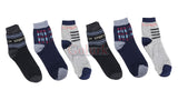 Golurk Sport MenS Heavy Duty Cotton Crew Athletic Socks, Pack Of 6 (MultiColoured : Free Size)