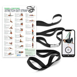 OPTP The Original Stretch Out Strap with Exercise Poster, USA Made Top Choice Stretch Out Straps for Physical Therapy, Yoga Stre