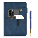Heture Leather Notebook with Pen, 192Page Lined Notebook for Work