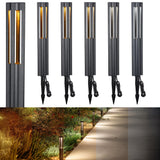 LEONLITE 5CCT Low Voltage Path Lights, 1800K2700K3000K4000K5000K Selectable, 3W LED Landscape Pathway Lights, Outdoor Landscape 