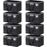 HomeHacks Heavy Duty Moving Bags with Tag Pockets, Collapsible Storage Totes for Moving, Camping & Travel -Foldable Packing Boxe