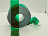 Transparent Vinyl Tape with Self-Adhesive. (3/4 inch x 50 ft, Green)