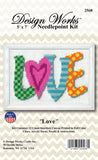 Design Works Crafts Love Needlepoint Kit, 7X5 Stitched In Yarn