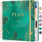 CAGIE 2026 Planner Weekly and Monthly, Jan - Dec 2026 8.3 x 9.3 Inch Hardcover Spiral Bound, 13 Monthly Dividers Tabs, Stickers,
