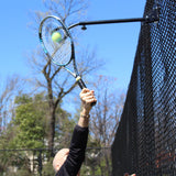 TopSpin Solution - Tennis Training Aid | Practice Nearly All Shots in Tennis Anywhere | Attaches Indoors & Outdoors | All Ages a