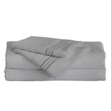 Furinno Angeland Vienne 3-Piece Microfiber Bed Sheet Set, Twin Xl, Grey