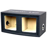 Double Heavy Duty 10-In Square Woofer Empty Car Speaker Box
