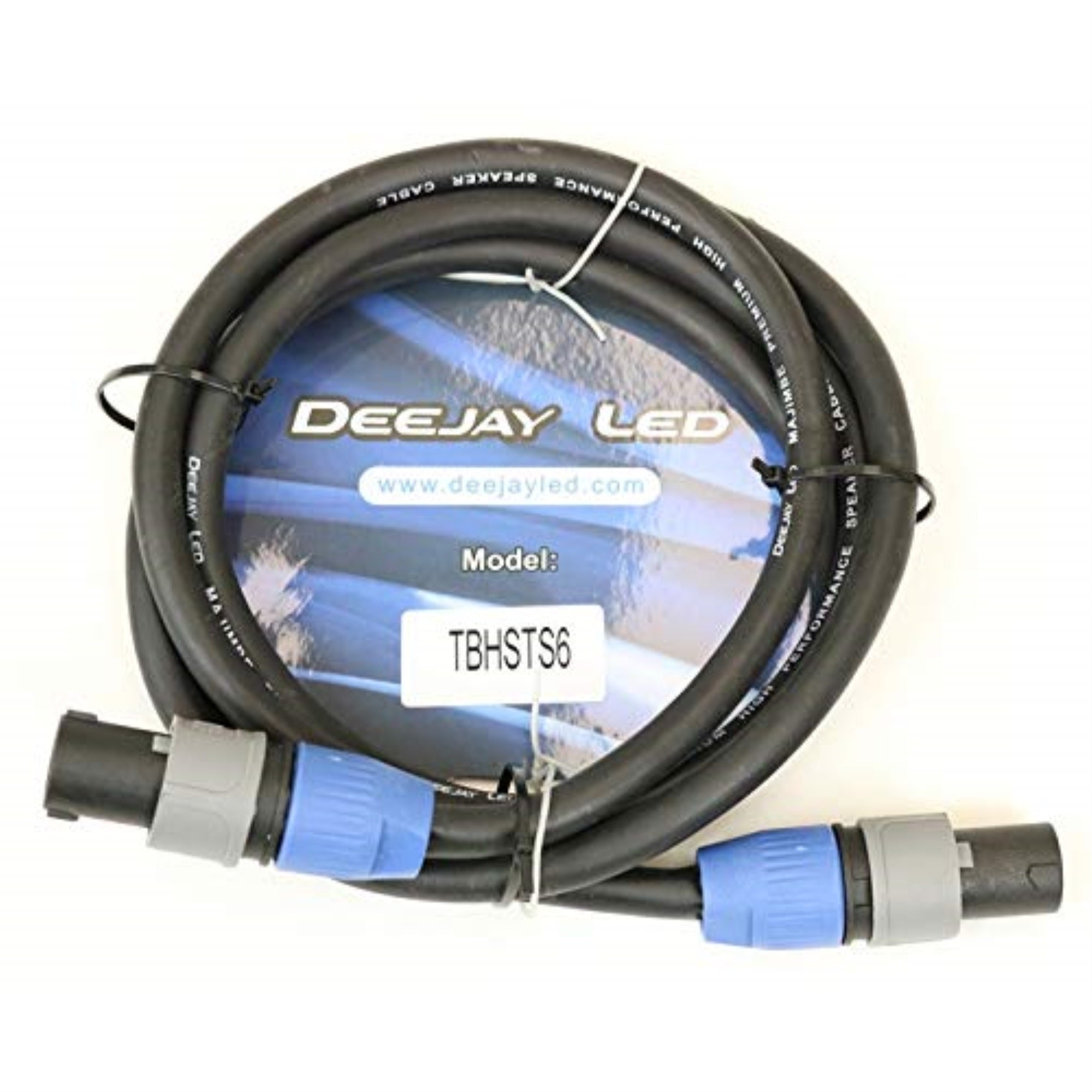 6 Foot Length Speakon 4-Connector To Speakon 4-Connector Audio Cable