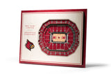 YouTheFan NCAA Louisville Cardinals 5Layer StadiumView 3D Wall Art KFC Yum! Center