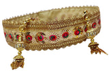 Navti Creations WomenS Golden Kamarband (Bridal Belt) With Multicolored Embroidery (Adjustable) Width 5Cm (Pack Of 1)