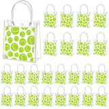 Tioncy 24 Pcs Clear Tennis Gift Bags with Handle Tennis Treat Candy Goodie Bags Sports Theme Party Favor for Team Snack Birthday