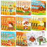 Containlol 48 Pcs Fall Coloring Books Thanksgiving Mini Coloring Books Thanksgiving Activity Book Bulk Fall Harvest Party Favors