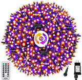 OUTYLTS Halloween String Lights End-to-End Plug 11 Modes Timer Remote 110FT 300 LED IP65 Outdoor Waterproof UL Certificated Indo