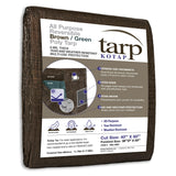 Kotap 40 x 60 Ft. All-Purpose Multi-Use Protection/Coverage 5-mil Poly Tarp, Reversible, Waterproof, Brown/Green, (TBG-4060)