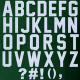 47 Pieces, 2 Glitter Iron-On Letters - Heat Transfer Vinyl for DIY T-Shirts, Fabric, Bags, and Gifts. Perfect for Birthdays, Chr