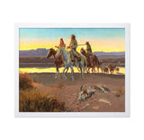 Poster Master Vintage Carson's Men Painting Poster - Retro Cowboy Print - Western Art - Horse Riding Art - Gift for Men & Women 