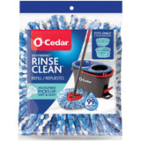 OCedar EasyWring RinseClean Spin Mop Microfiber Refill, 1Pack, Blue