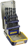 IRWIN Tools 3018004 Black Oxide Metal Index Drill Bit Set, 29pc Pro Case