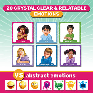 SkillEase Feelings in Control Flip Book, Calm Down Corner Supplies, Emotion Chart for Kids, Autism, Emotions and Feeling Book fo