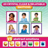 SkillEase Feelings in Control Flip Book, Calm Down Corner Supplies, Emotion Chart for Kids, Autism, Emotions and Feeling Book fo