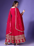 Wedani Georgette Anarkali Kurta For Women Pink,Pink,2XL,,,