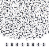 GMMA Letter Beads for Bracelets Making - 200 Pcs 4x7mm Alphabet Acrylic Pony Beads for Jewelry Making and Friendship Crafts (G B