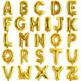 TONIFUL 52 Pcs Letter Balloons 16 Inch Gold Letter A-Z Balloons Custom Phrase Mylar Foil Alphabet DIY Personalized Phrase Banner