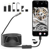 1920P Endoscope Snake Inspection Camera, Lightswim Type C Borescope, Scope Camera with 8 LED Lights for Android and iOS Smartpho
