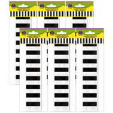 Teacher Created Resources Modern Farmhouse Black Stripes Straight Border Trim, 35 Feet Per Pack, 6 Packs