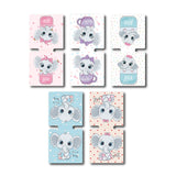 woopme Cute Small Elephant Magnetic Bookmark for Students Kids Book Lovers Readers Gift Magnetic Page Clips Folding 4 PCs